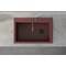 Ruvati 33"x22" Dual-Mnt Granite Composite Sgl Bowl Kitchen Sink, Carnelian Red RVG1033RD - alternate 2